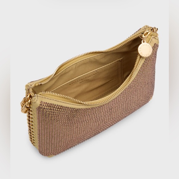 STELLA MCCARTNEY MINI ZIP SHOULDER BAG ECO ALL OVER C FAWN - Picture 4 of 10
